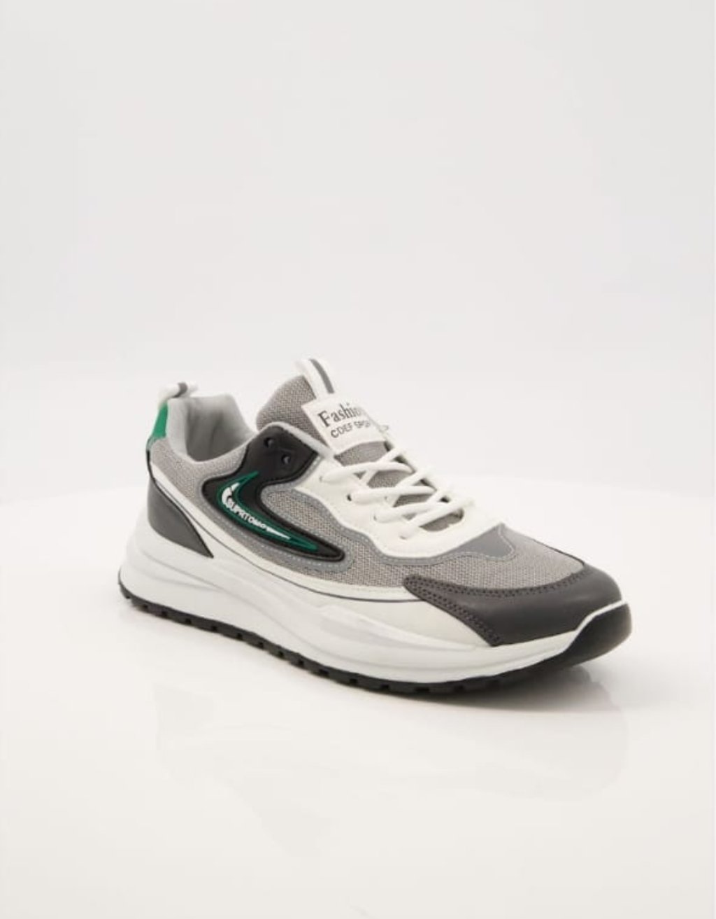 White & Gray Sport Sneakers