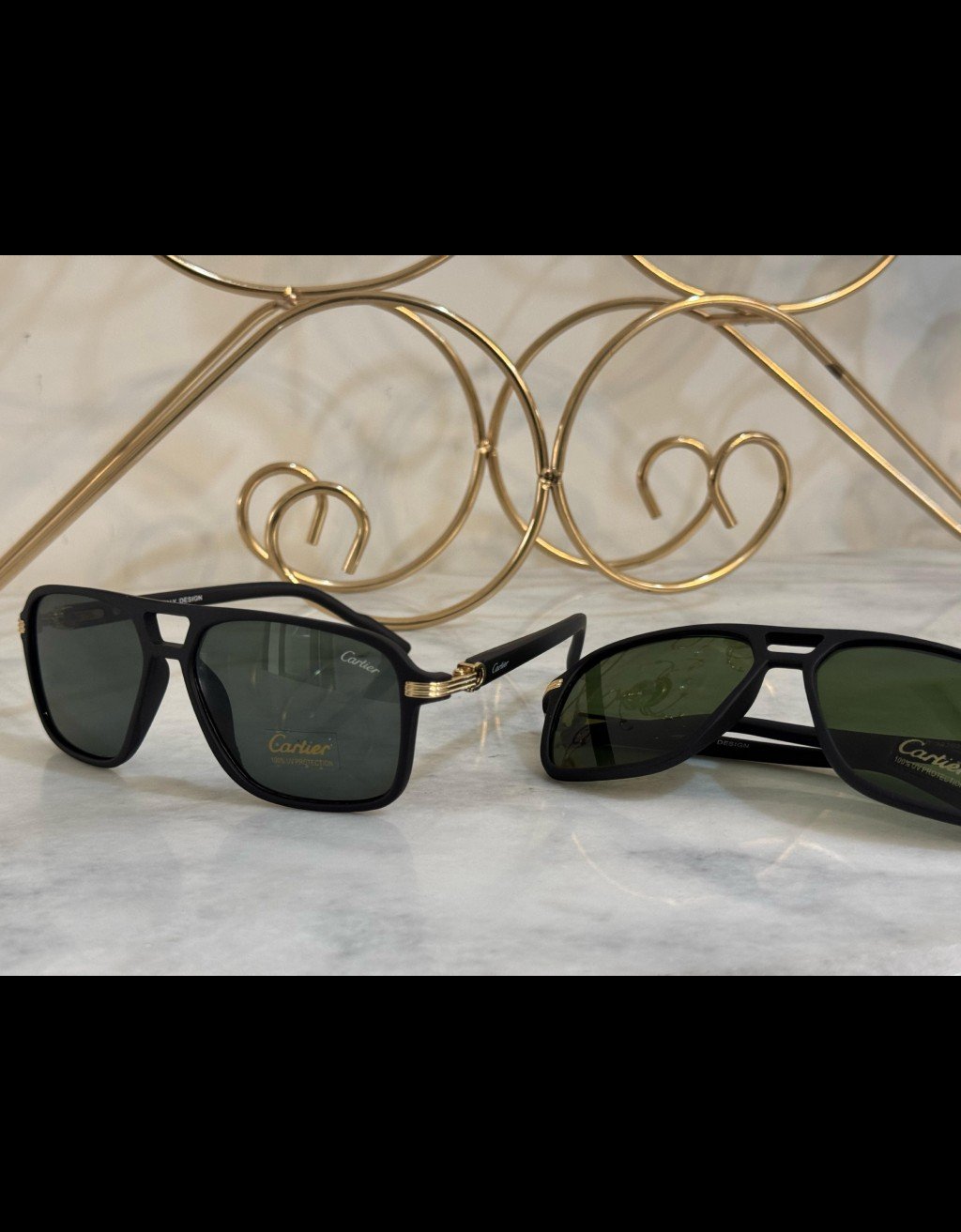 Cartier black frame Sunglasses