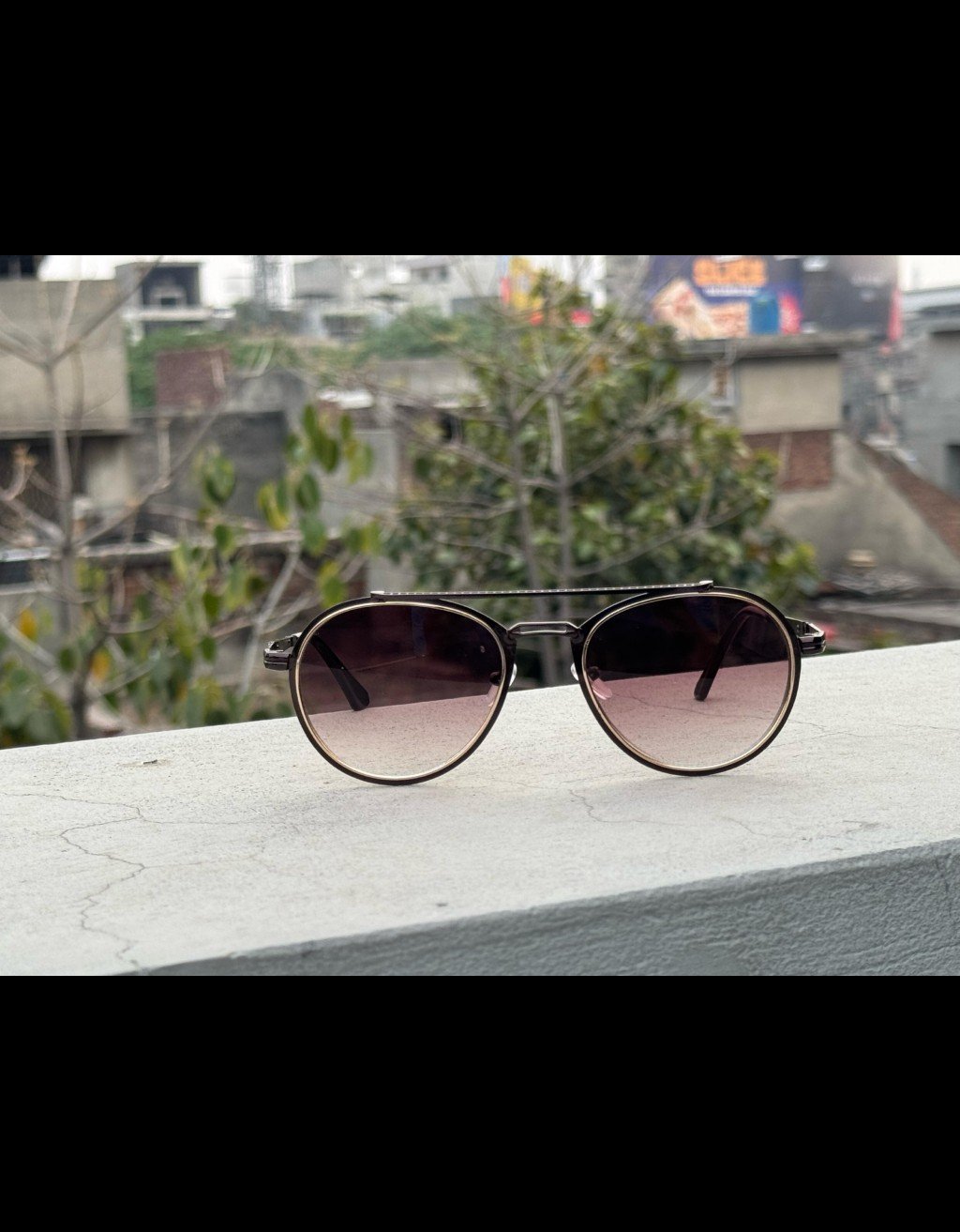 Classic Round tortoise retro sunglasses