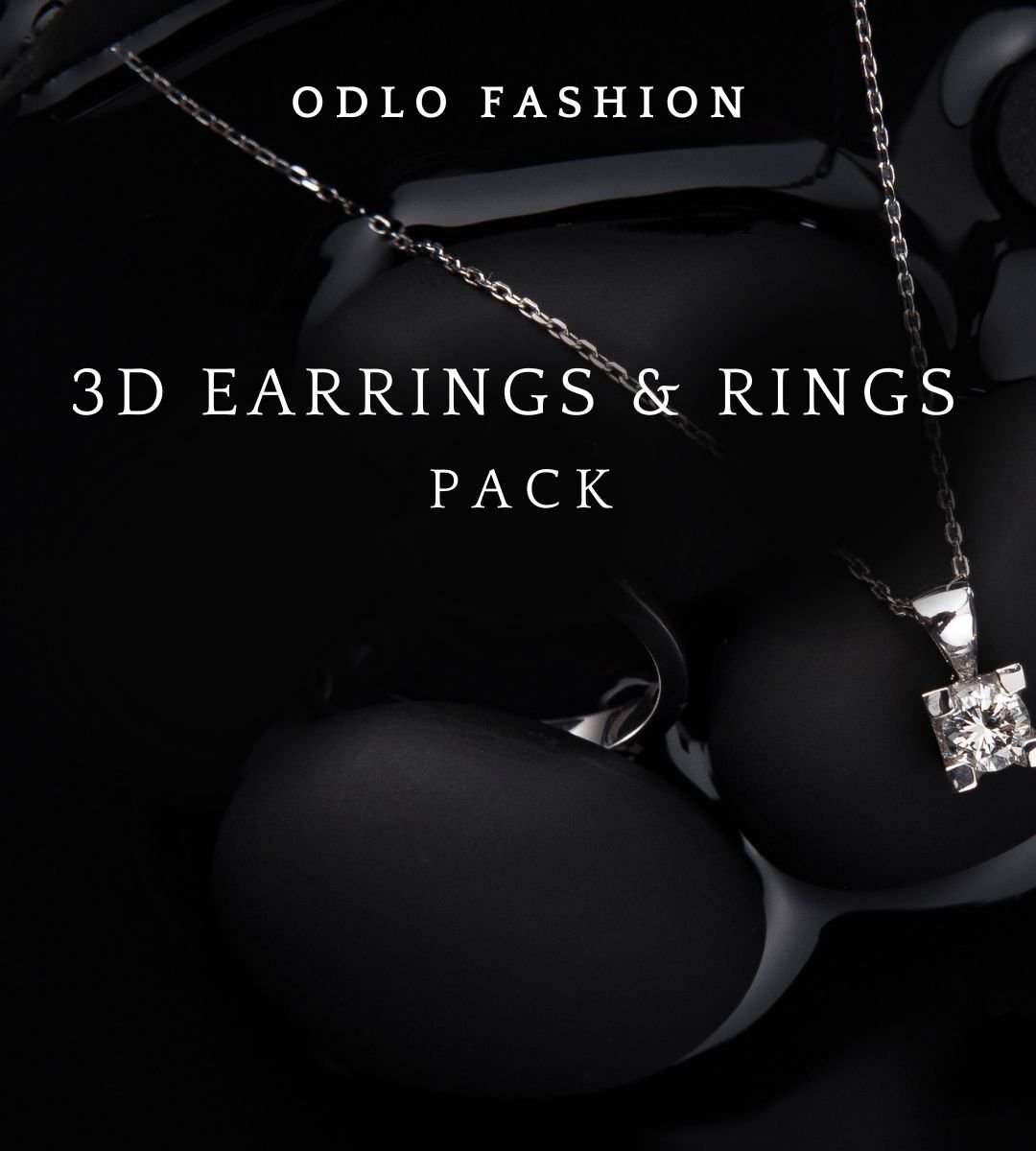 3D Earrings & Rings Pack
