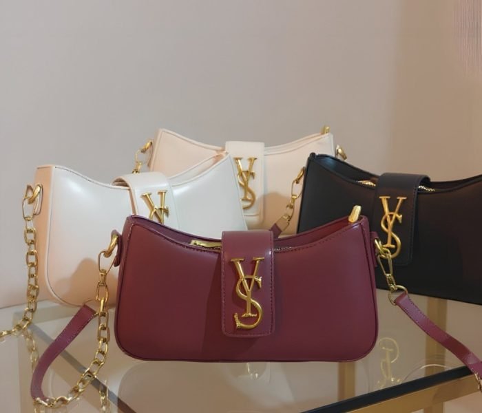 Noir Luxe Y-Chain Shoulder Bag